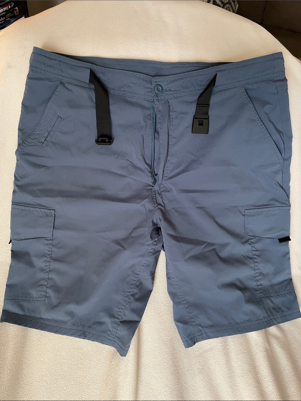 Outdoor Life Men's Casual Cargo Shorts - Slate Blue - 36